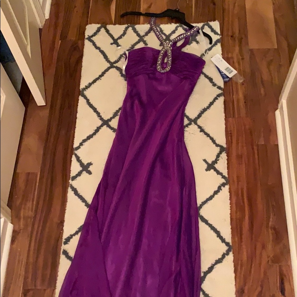 Long purple dress